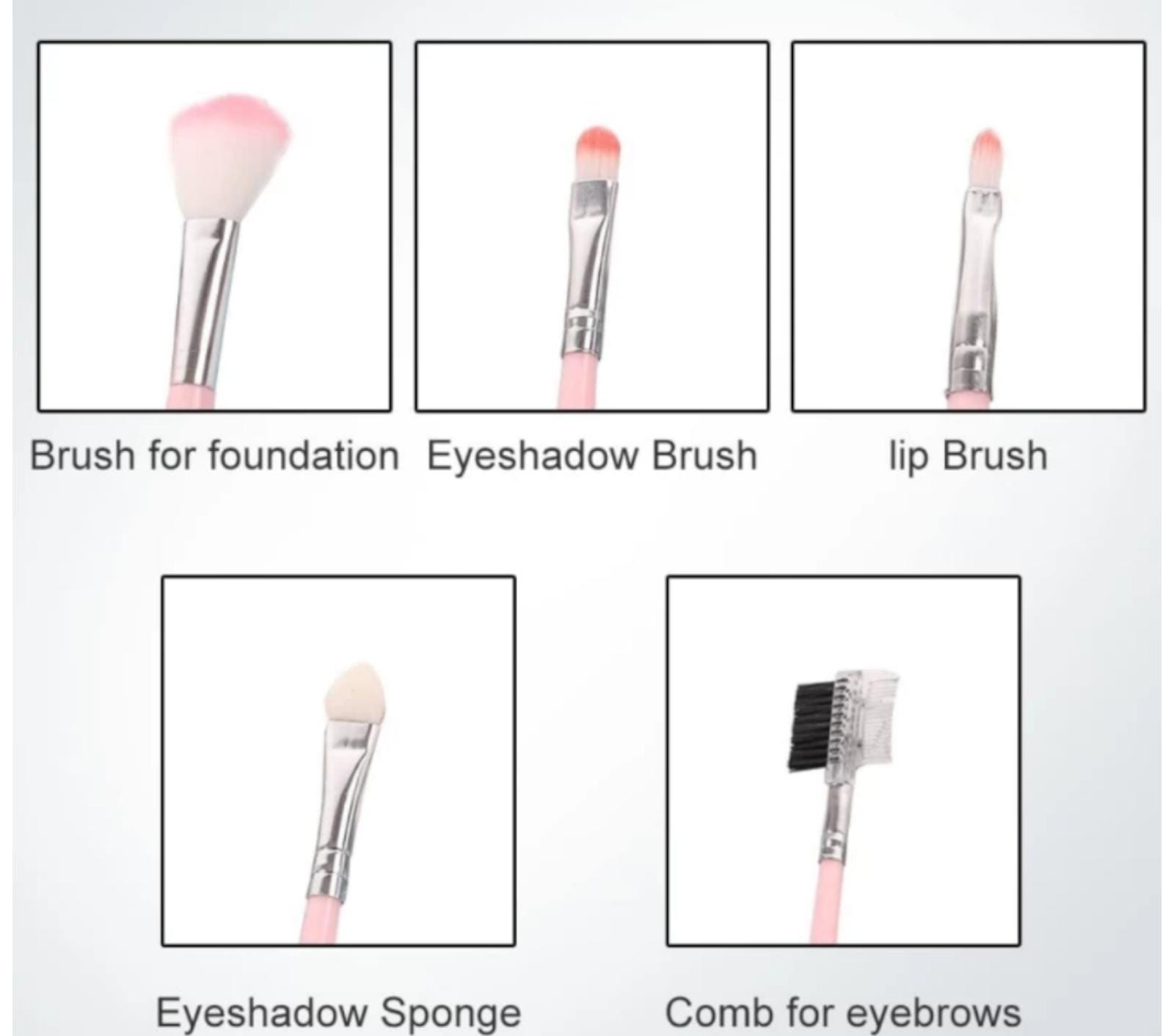 Makeup Brush set Of Five 